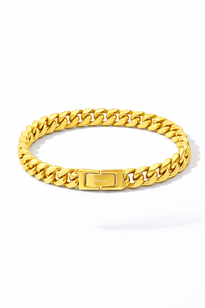 Pulsera Cuban 8mm oro