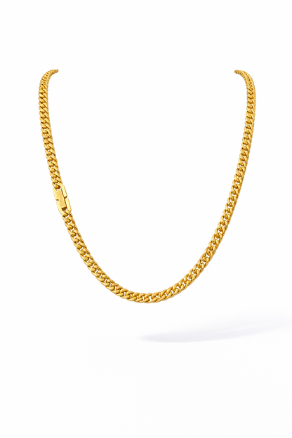 Cadena Cuban 5mm oro